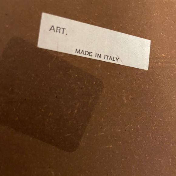 Angel art made in Italy.  Gold leaf around.  Two - Picture 8 of 10